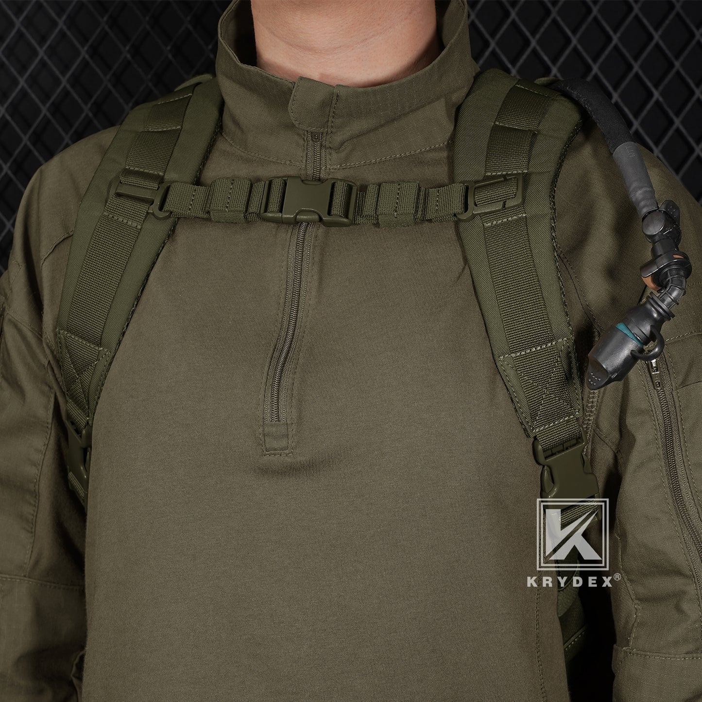 Krydex Tactical Hydration Pack 1.5L 50oz Water Bladder Carrier MOLLE for vest Hydro Backpack