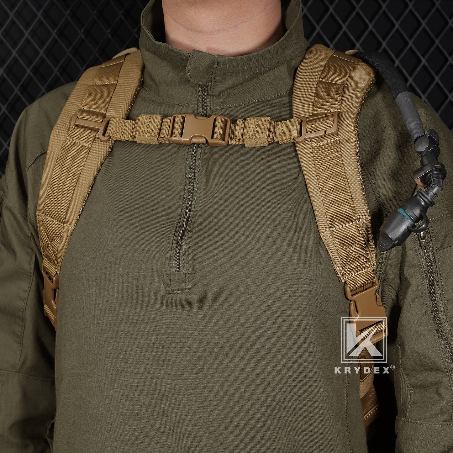 Krydex Tactical Hydration Pack 1.5L 50oz Water Bladder Carrier MOLLE for vest Hydro Backpack