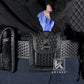 Krydex Glove Holder Basket Weave Molded Pager Pouch Latex Nitrile Disposable Gloves Pouch Fits 2" & 2.25" Duty Belt For Police Firefighter Law enforcement EMT Paramedic First Responders