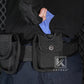Krydex Glove Holder Nylon Molded Pager Pouch Latex Nitrile Disposable Gloves Pouch Fits 2" & 2.25" Duty Belt For Police Firefighter Law enforcement EMT Paramedic First Responders