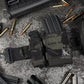 Krydex Tactical 9mm Magazine Pouch Open Top Pistol Mag Carrier Rapid Access MOLLE Compatible
