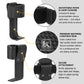 Krydex L-Style Universal Radio Holster Basketweave Two Way Radio Case Holder Fits For Motorola Kenwood 2” & 2.25” Duty Belt Carrier for First Responders