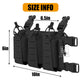 Krydex Tactical Triple Elastic 556 Magazine Pouch Placard GP Pouch Low-Profile Mag Holders for Chest Rig and Vest