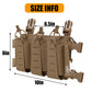 Krydex Tactical Triple Elastic 556 Magazine Pouch Placard GP Pouch Low-Profile Mag Holders for Chest Rig and Vest