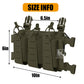 Krydex Tactical Triple Elastic 556 Magazine Pouch Placard GP Pouch Low-Profile Mag Holders for Chest Rig and Vest