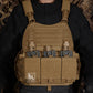 Krydex Tactical Triple 556 Magazine Pouch Placard 3x GP Pouches Detachable Mag Holders for Chest Rig and Vest
