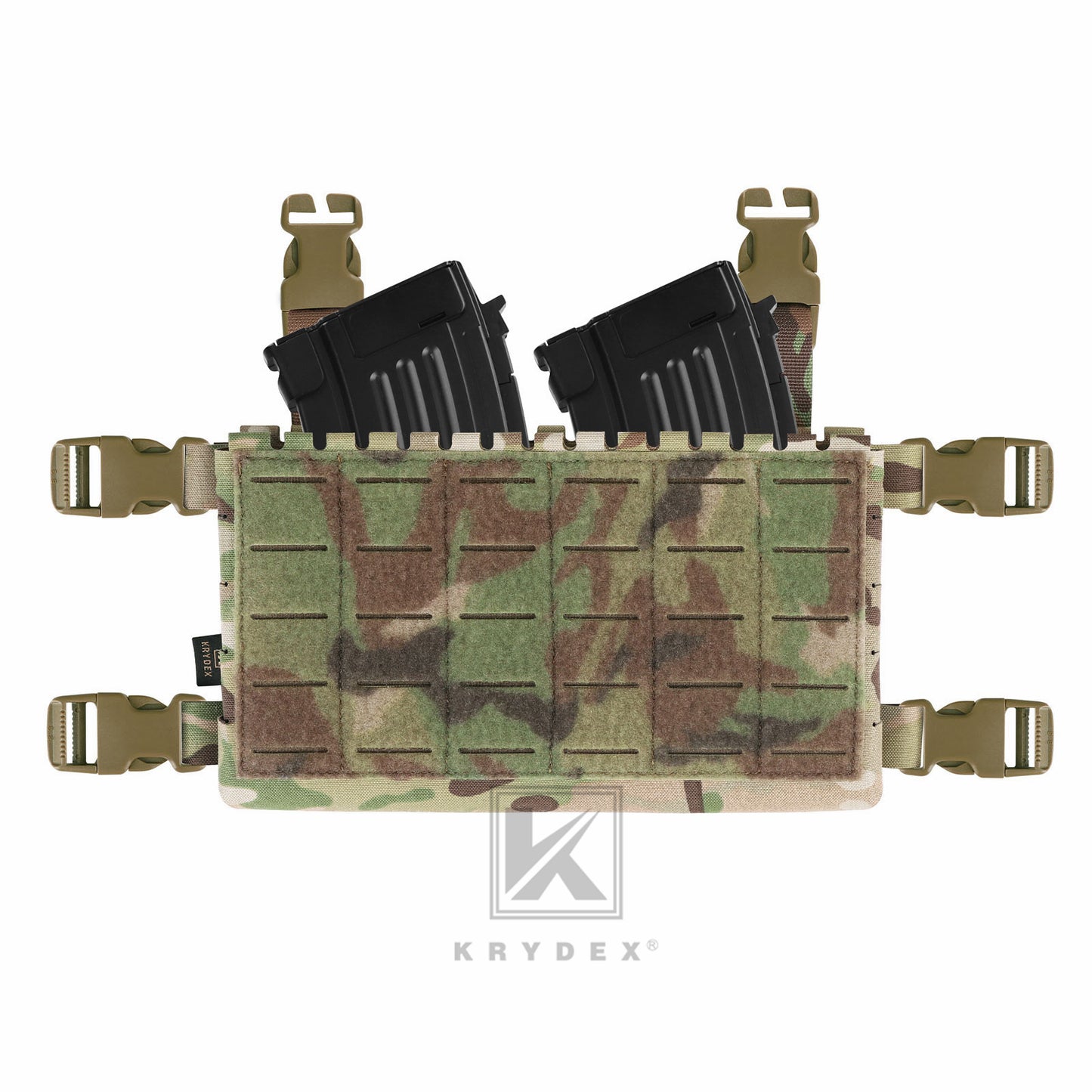 Krydex Tactical MK5 Micro Fight Chassis Laser Cut Chest Rig Lightweight Tactical Vest 5.56 MP7 Magazine Placard