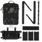KRYDEX Tactical D3CR Chest Rig 5.56 7.62 Rifle Pistol Mag Pouch Placard Carrier with D3 Flatpack Tactical Backpack