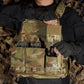 Krydex Tactical Triple 556 Magazine Pouch Placard 3x GP Pouches Detachable Mag Holders for Chest Rig and Vest