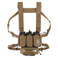 Krydex Tactical Chest Rig Triple Elastic 556 Magazine Pouch Placard GP Pouch Mini Drop Dangler Pouch