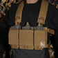 Krydex Tactical Triple 556 Magazine Pouch Placard 3x GP Pouches Detachable Mag Holders for Chest Rig and Vest