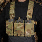 Krydex Tactical Triple 556 Magazine Pouch Placard 3x GP Pouches Detachable Mag Holders for Chest Rig and Vest