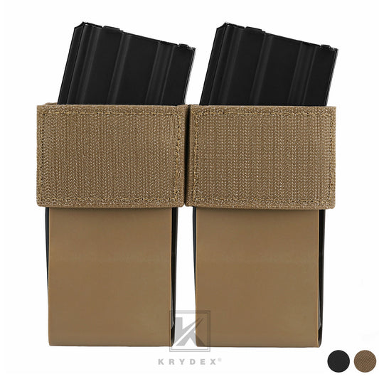 Krydex Tactical 556 Double Mag Insert Magazine Pouch D3CR Chest Rig MK3 Tactical Vest Placard Kangaroo