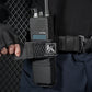Krydex L-Style Universal Radio Holster Basketweave Two Way Radio Case Holder Fits For Motorola Kenwood 2” & 2.25” Duty Belt Carrier for First Responders