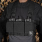 Krydex Tactical Triple 556 Magazine Pouch Placard 3x GP Pouches Detachable Mag Holders for Chest Rig and Vest