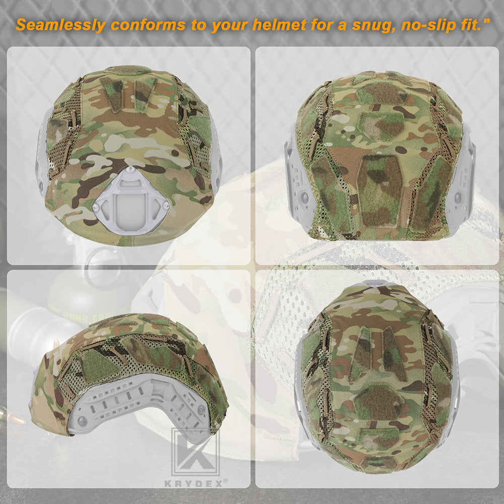 Krydex Tactical Helmet Cover for Fast Helmet Size M L XL Maritime Helmet Airsoft Paintball Helmet