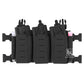 Krydex Tactical Triple Elastic 556 Magazine Pouch Placard GP Pouch Low-Profile Mag Holders for Chest Rig and Vest