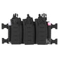 Krydex Tactical Chest Rig Triple Elastic 556 Magazine Pouch Placard GP Pouch Mini Drop Dangler Pouch