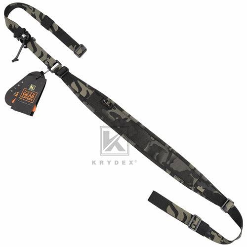 KRYDEX Modular Slingster Sling Tactical Wide Padded Pull Tab 2 Point Quick Adjustable Rifle Gun Sling