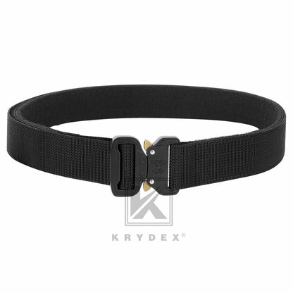 KRYDEX Battle Belts Tactical Stiffened 1.5" 2-Ply Tactical Gun Belt Quick Release Heavy Duty War Belt Combat Belt