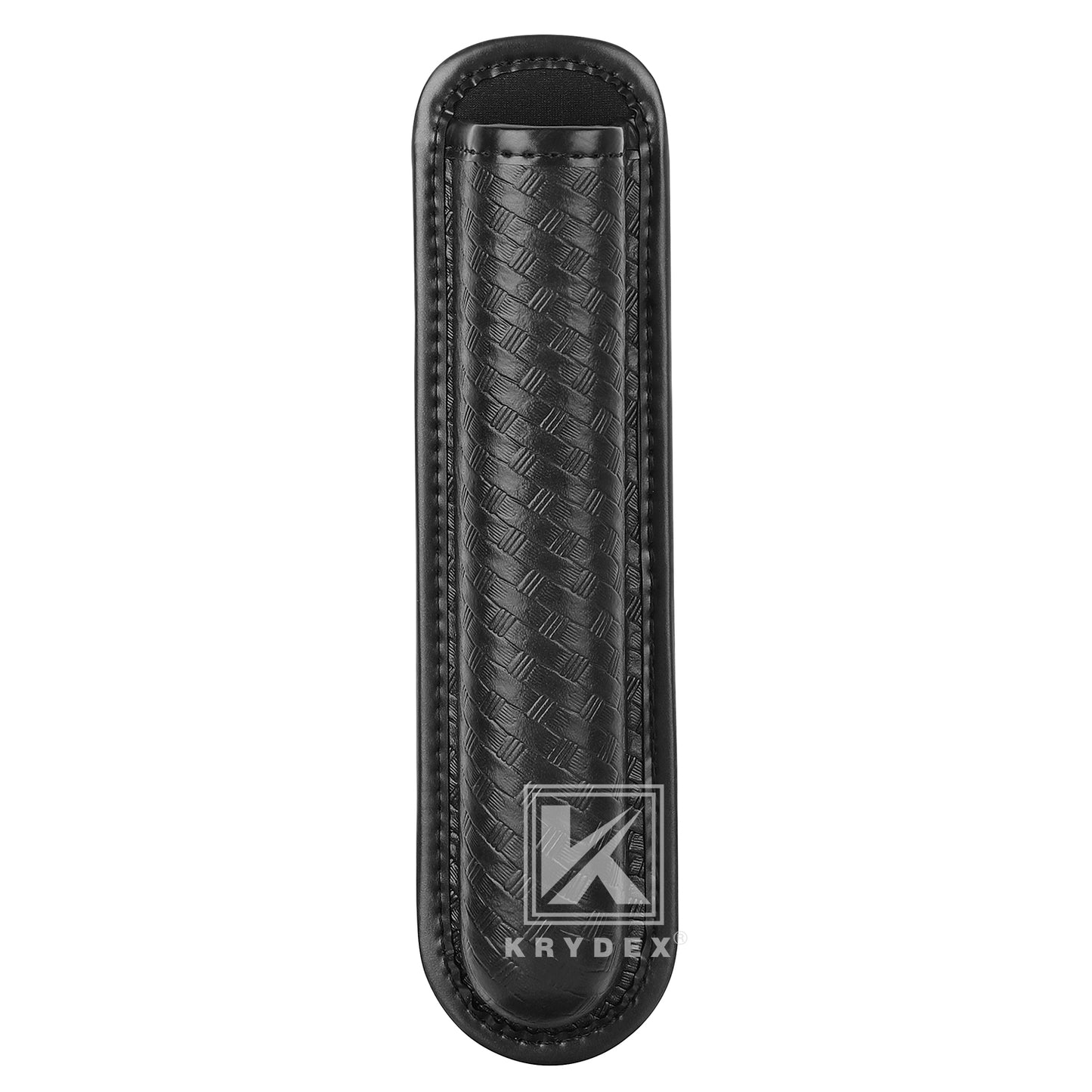Krydex Molded Baton Holder Fits 16 - 21" Expandable Batons Basket Weave Baton Pouch Fits 1.5" 1.75" 2" 2.25" Duty Belt For Police Security Officer LE