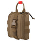 Krydex Tactical Tear Off Medical Pouch IFAK EMT Trauma Kit Pouch Rip Away First Aid Organizer MOLLE / Belt Compatible