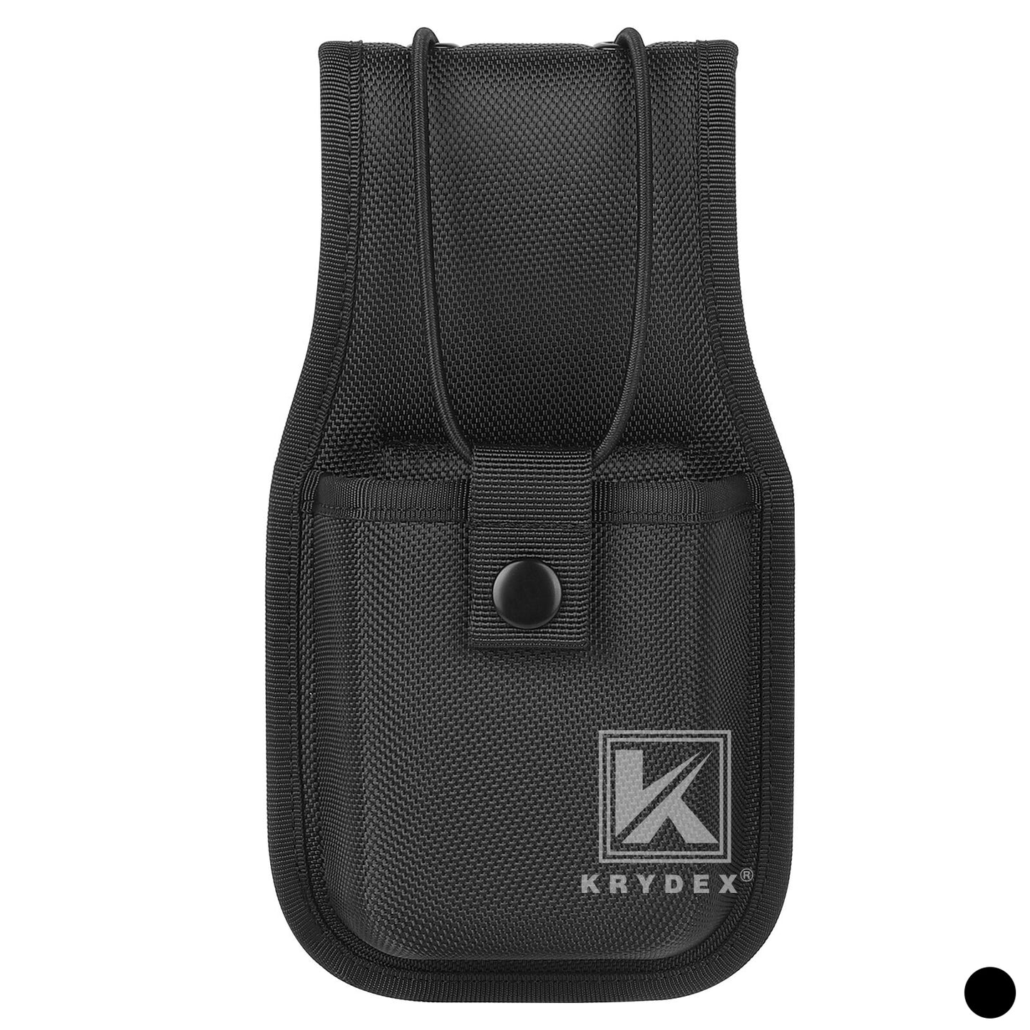 Krydex 1680D Nylon Radio Pouch for Duty Belt Universal Radio Holster Walkie Talkies for Police Security & Law Enforcement Heavy Duty Durable Fits 2" & 2.25" Belts