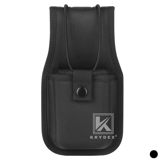 Krydex 1680D Nylon Radio Pouch for Duty Belt Universal Radio Holster Walkie Talkies for Police Security & Law Enforcement Heavy Duty Durable Fits 2" & 2.25" Belts