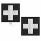 Krydex 2pcs Medical Cross Patches First Aid MED Badge Emergency IFAK Trauma Reflective Patch 2x2 In.