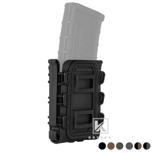 KRYDEX Soft Shell 5.56mm 7.62mm Mag Pouch Magazine Carrier with Clip