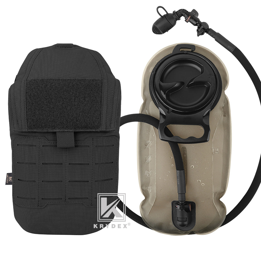 Krydex Tactical 1.5L 50oz Hydration Bladder Pouch Low Profile Hydra Carrier MOLLE Water Pack