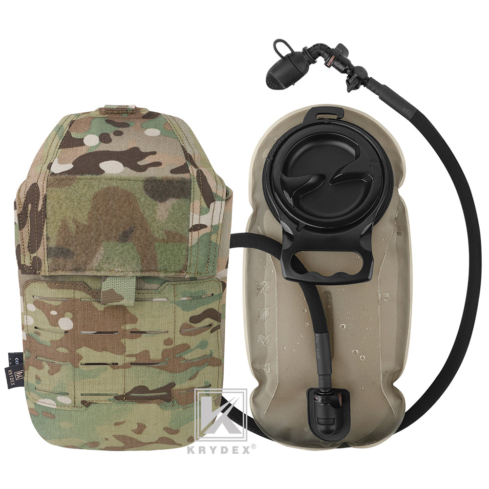 Krydex Tactical 1.5L 50oz Hydration Bladder Pouch Low Profile Hydra Carrier MOLLE Water Pack