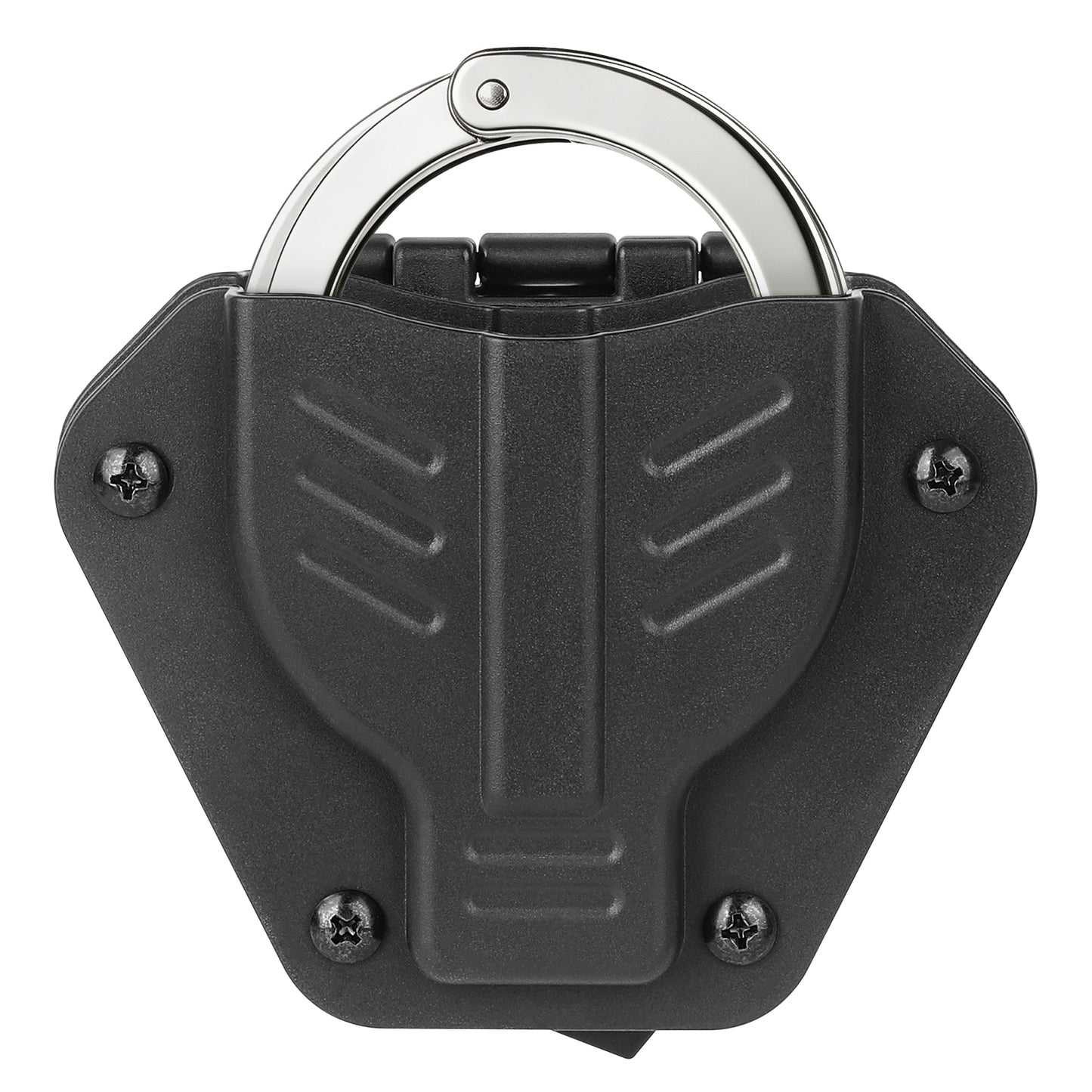 Krydex Handcuff Holster 360° Rotatable Dual-Lock Mount For 1.5”-2.25” Belt & MOLLE Clip Fits S&W Model 100/ASP/Peerless Chain Handcuffs Holder