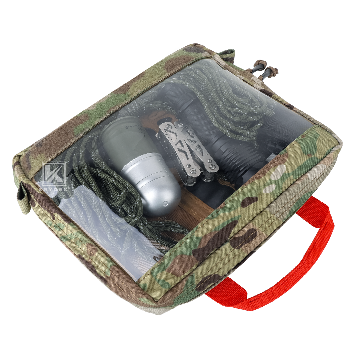 Krydex Clear Top Insert Large/Small for D3 Tactical Backpack Organizer Bag Hook & Loop Medic Pouch