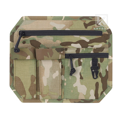 Krydex Tactical Hook Backed Organizer Panel Admin Insert EDC Pouch for Backpack Range Bag Accessory organizer Outdoor survival gear panel