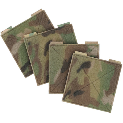 Krydex 4-Pack 4x4 Inch Dual-Sided Molle Patch Panel Hook & Loop Adapter Board for Patches Pouches & Accessories Reversible Hook/Loop Surface for Vests Backpacks & Tactical Gear Heavy-Duty Nylon