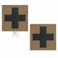 Krydex 2pcs Medical Cross Patches First Aid MED Badge Emergency IFAK Trauma Reflective Patch 2x2 In.
