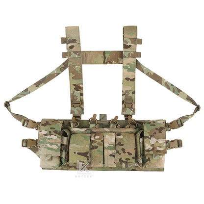 Krydex Tactical Chest Rig UW Gen IV Low Profile Micro Fight Rigs Carrier 556 9mm GP Pouch H Harness