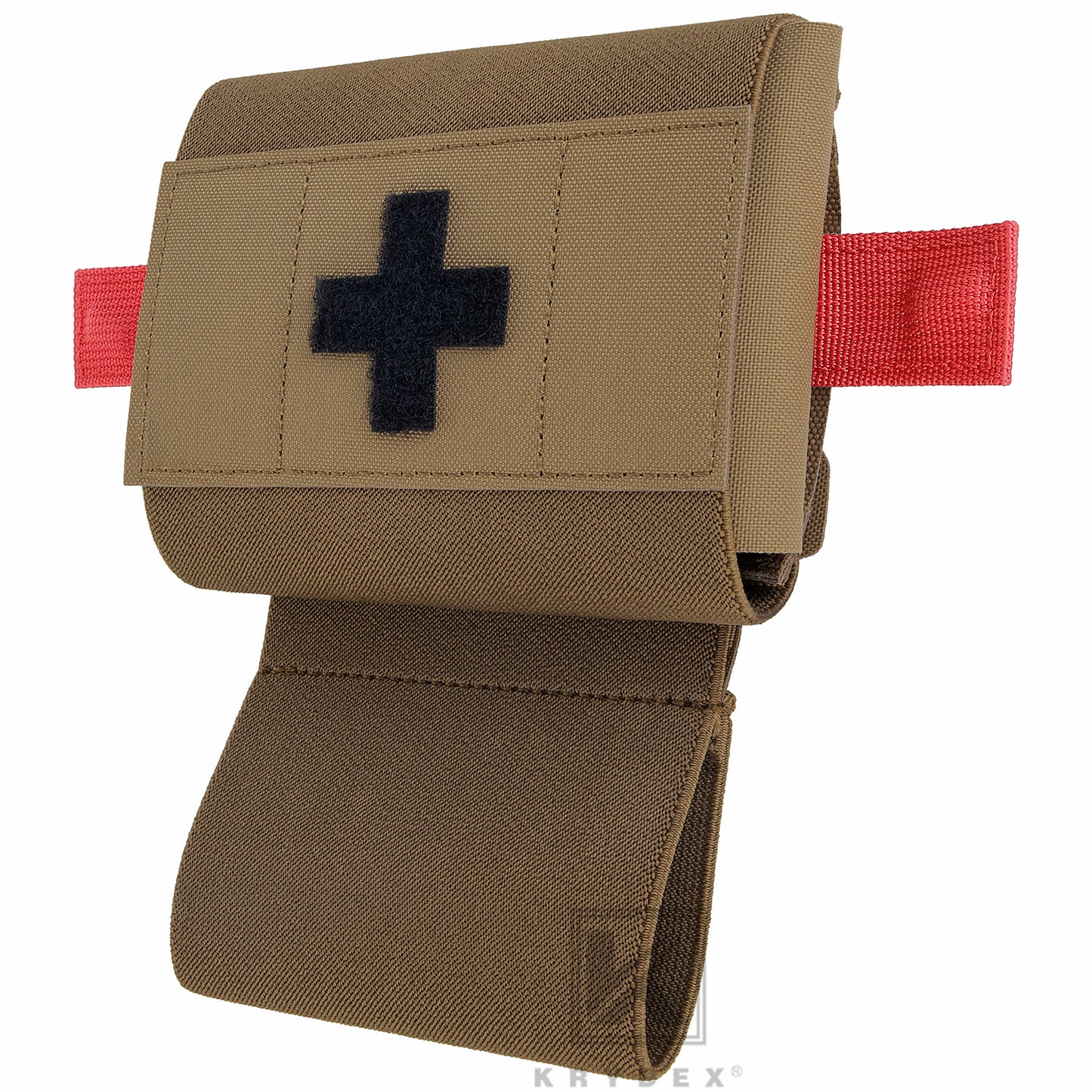 Krydex Tactical Micro Trauma Pouch MED IFAK Kit First Aid Insert Medical Holder Removable Tourniquet Holder MOLLE & Belt Compatible