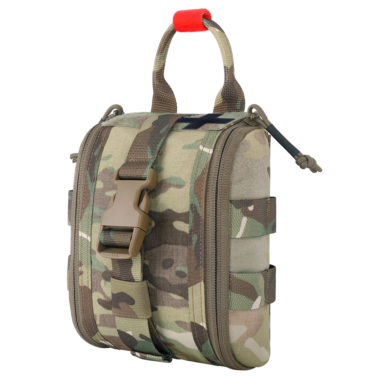 Krydex Tactical Tear Off Medical Pouch IFAK EMT Trauma Kit Pouch Rip Away First Aid Organizer MOLLE / Belt Compatible