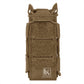 Krydex Tactical 9mm Magazine Pouch Open Top Pistol Mag Carrier Rapid Access MOLLE Compatible