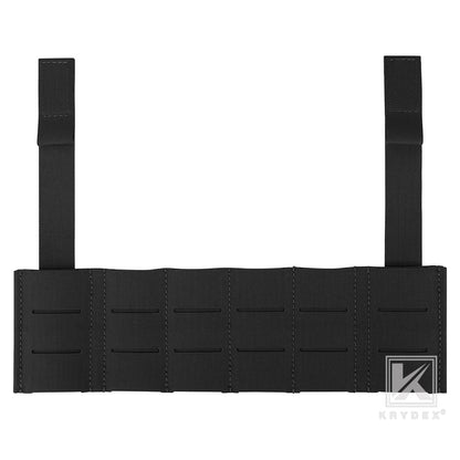 Krydex Tactical Chest Rig MOLLE Panel Front Chest Holder Bridge Phone Mount for D3CR MK3 MK4 UW SOP Rigs