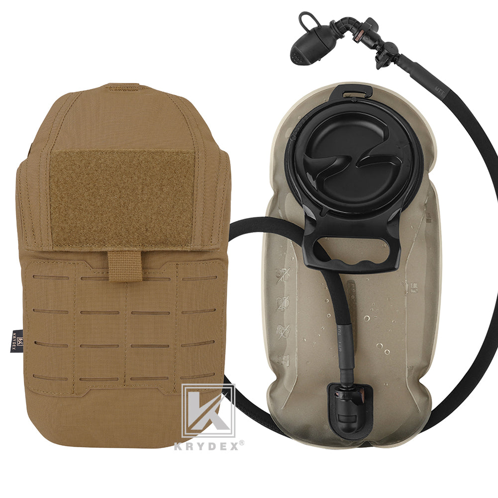Krydex Tactical 1.5L 50oz Hydration Bladder Pouch Low Profile Hydra Carrier MOLLE Water Pack