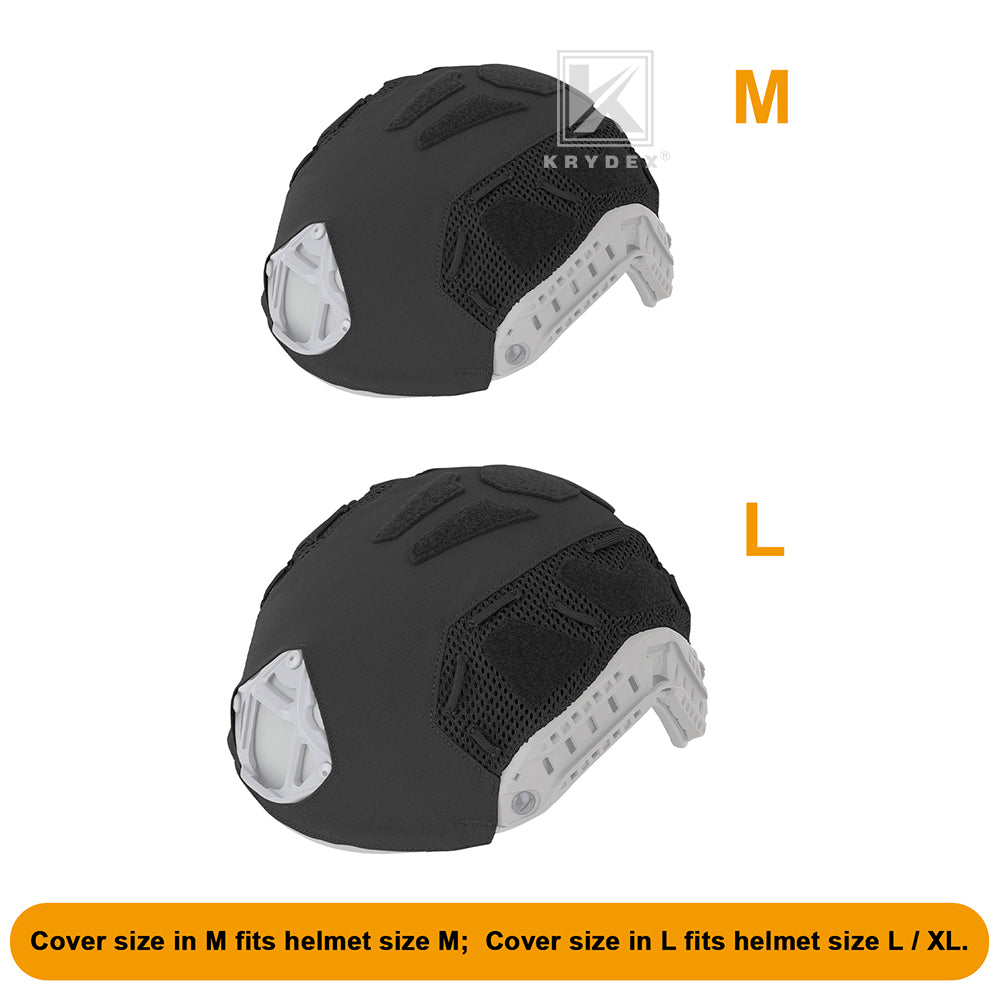 Krydex Tactical Helmet Cover for Fast Helmet Size M L XL Maritime Helmet Airsoft Paintball Helmet