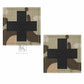 Krydex 2pcs Medical Cross Patches First Aid MED Badge Emergency IFAK Trauma Reflective Patch 2x2 In.