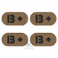Krydex 4pcs AB+ POS Blood Type Patches Tactical Reflective Hook & Loop Badge First Aid Emergency IFAK Trauma Patch 2x1 In.