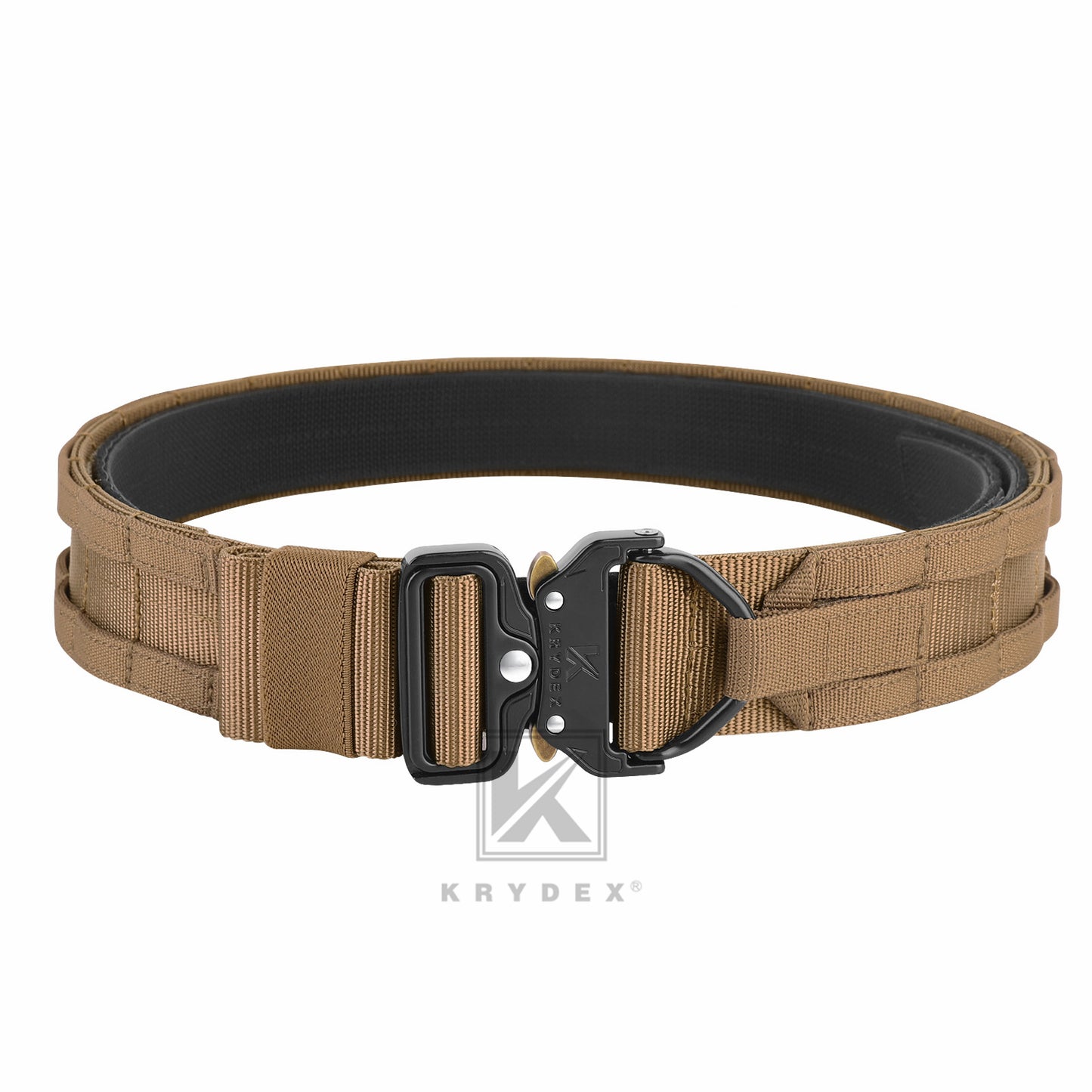 KRYDEX 1.75”& 1.5” Tactical Quick Release MOLLE D-Ring Belt Rigger Duty Gun Belt Outer & Inner Hunting Shooting Belt