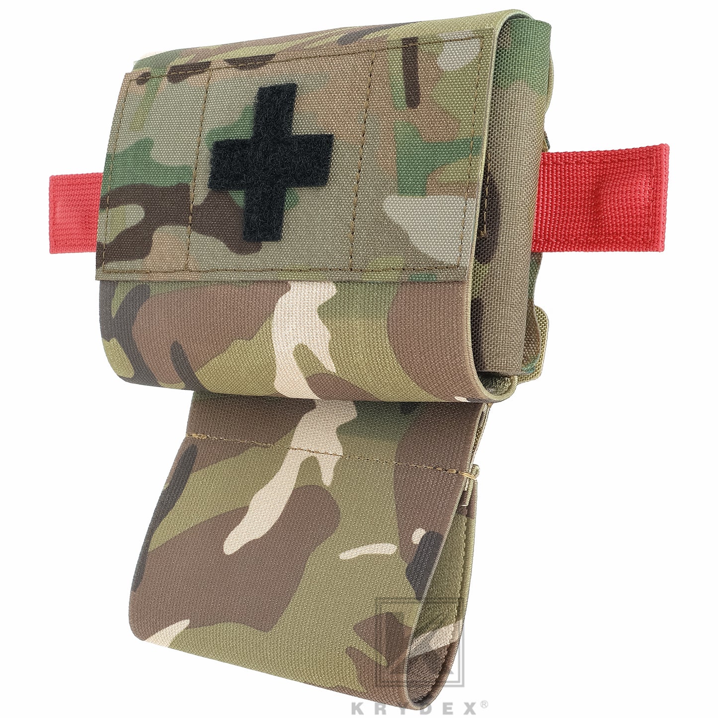 Krydex Tactical Micro Trauma Pouch MED IFAK Kit First Aid Insert Medical Holder Removable Tourniquet Holder MOLLE & Belt Compatible
