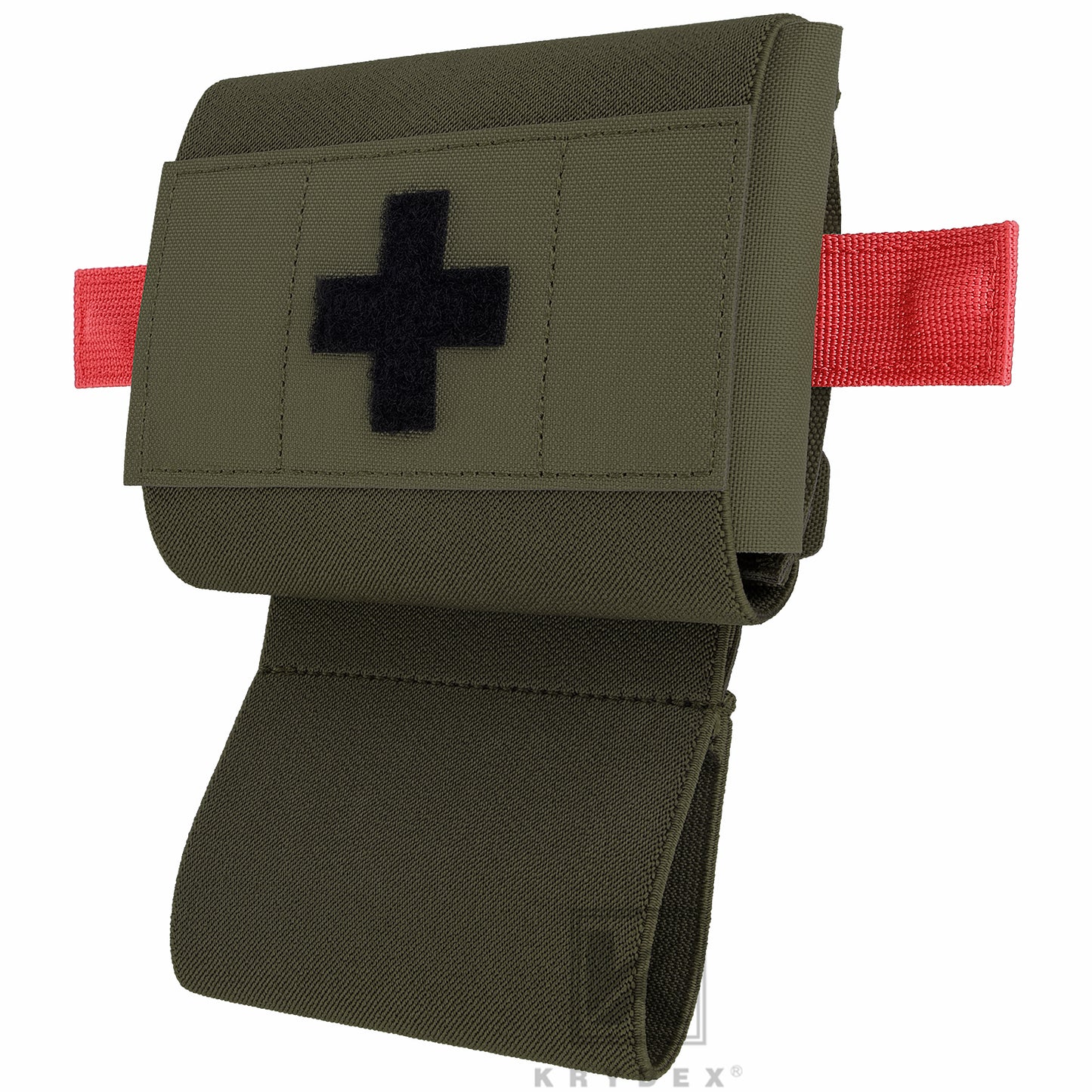Krydex Tactical Micro Trauma Pouch MED IFAK Kit First Aid Insert Medical Holder Removable Tourniquet Holder MOLLE & Belt Compatible