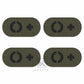 Krydex 4pcs AB+ POS Blood Type Patches Tactical Reflective Hook & Loop Badge First Aid Emergency IFAK Trauma Patch 2x1 In.